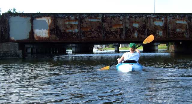 Janet approaches the tain trestle