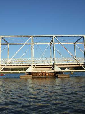 One of the many bridges you pass beneath