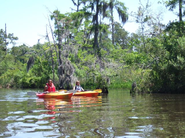 Michelle and Katie in Cane Bayou