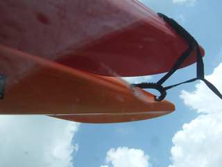 kayaks on the car