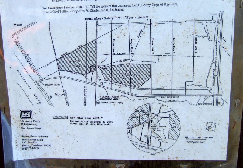 Bonnet Carre Spillway Map